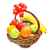 (a basket of seasonal fruit)