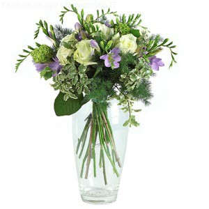 Bouquet roses and freesia