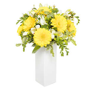 Bouquet of yellow gerbs