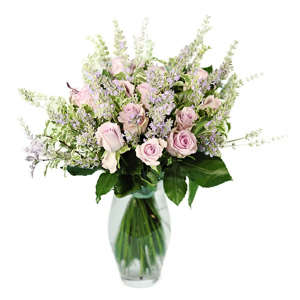 Unarranged of light pink roses