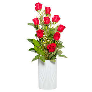 Unarranged of 9 red roses